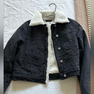 Cropped Sherpa Jacket - A&F